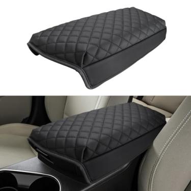 Imagem de INTGET Capa de apoio de braço para console central de carro para Kia Optima Accessories 2011 2012 2013 2014 2015 couro console do meio descanso de braço caixa tampa protetor de almofada protetor de almofada (Cushion, 2011-2015)