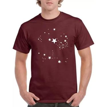 Imagem de Camiseta masculina e feminina Sky Stars Graphics Shirt, Vinho tinto, G