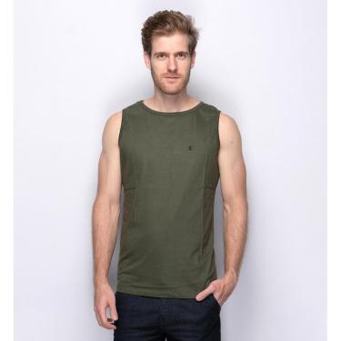 Imagem de Regata Masculina Camiseta Básica Algodão Lisa Gola Redonda-Masculino