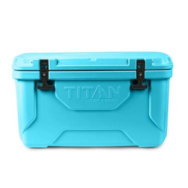 Imagem de Arctic Zone Titan Deep Freeze 55Q Premium Ice Chest Roto Cooler com proteção antimicrobiana Microban, azul