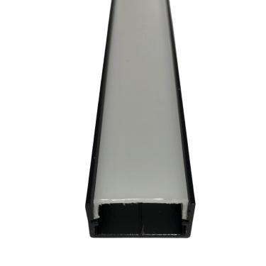 Imagem de Perfil Alumínio Sobrepor Special Slim Preto 25x13,5mm - Incolustre 3 Metros Cod. 66639