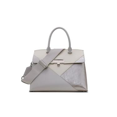 Imagem de Calvin Klein Bolsa Becky Turn Lock, Pomba/branca/estanho, One Size