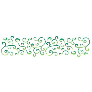 Imagem de Stencil de Acetato para Pintura OPA 06 x 30 cm - 1074 Arabesco Folhas