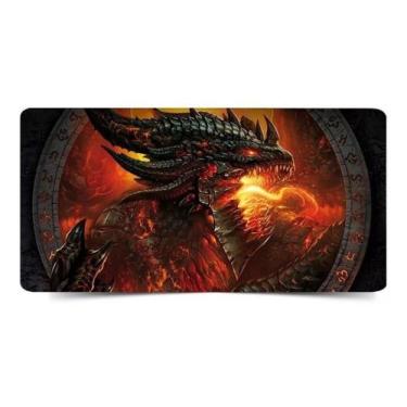 Imagem de MOUSE PAD GAMER SPEED GRANDE 70x35CM  - DRAGAO DE FOGO - EXBOM