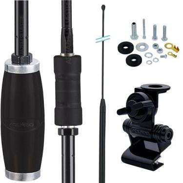 Imagem de Antena Px Bobinada Black Viuva Negra 1,50m Porta Malas Capu Parafusos 