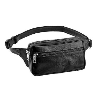 Imagem de Bolsa / Pochete LED em Couro Galvani, Preto