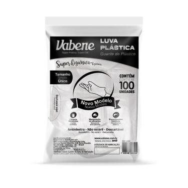 Imagem de Luva plastica 100un vabene
