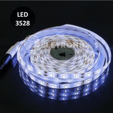Imagem de Fita Led Branco Frio Rolo 5m 300 Led Proteção Ip65 Para Casa, Escadas 