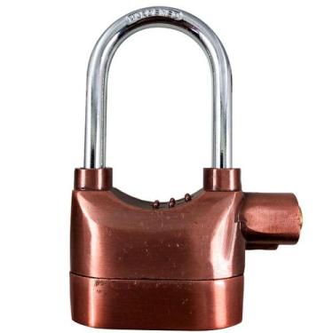 Imagem de Cadeado Com Alarme Sonoro Antifurto Com Bateria Reserva - TRY-6076 - T