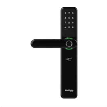Imagem de Fechadura Smart de Embutir Com Maçaneta IFR 7000-Preta - Intelbras, Pr