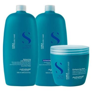 Imagem de Kit Alfaparf SDL Curls - Sh1000ml + Cond 1000ml + Másc 500ml - ALFAPAR