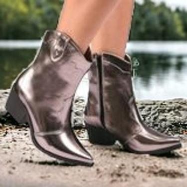 Imagem de Bota Texana Prata Velho - KAMARINE, Prata velho, 35