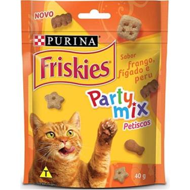Imagem de Petisco para Gato Adulto Friskies Party Mix Frango, peru e figado 40g 