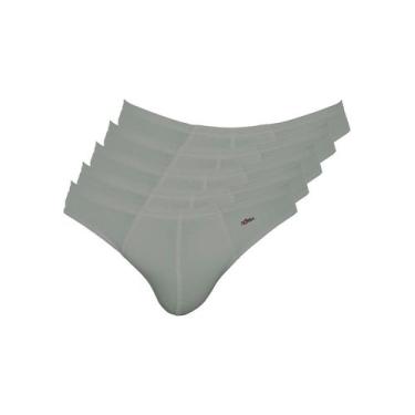 Imagem de Kit com 5 Cuecas Slip Zorba 772, Cinza, GG