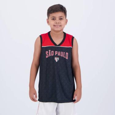 Imagem de Regata São Paulo University Infantil Preta - Braziline, 8 ANOS