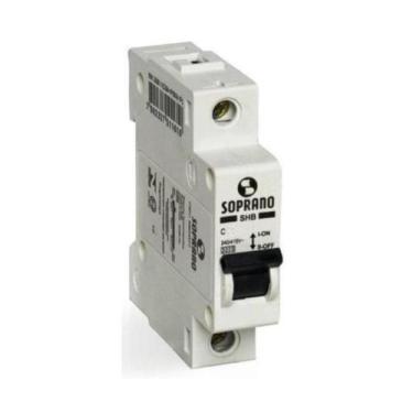 Imagem de Disjuntor Monopolar 50A Branco Curva C Soprano