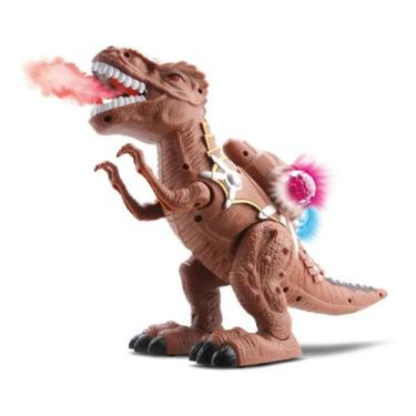 Imagem de Dinossauro Solta Fumaça Emite Som, Luz e Anda - toys