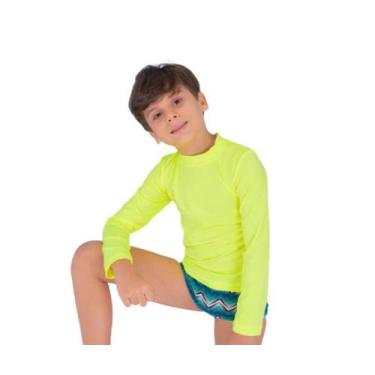 Imagem de Camisa infantil manga longa com proteção uv unissex - Sea Kids, 8, Ama
