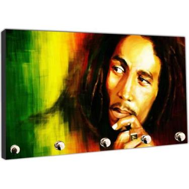 Imagem de Porta Chaves Bandas Bob Marley Raggae Organizador Chaveiro - Vital Qua
