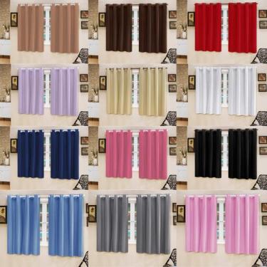 Imagem de Cortina de Cozinha Blackout Sala Quarto PVC 2,00m x 1,30m Corta 100% a