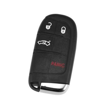 Imagem de TUCKBOLD Controle remoto de entrada sem chave para Dodge Charger Challenger 2019-2022 433Mhz M3M-40821302, 68155687AB 4 botões reutilizáveis | Controle de substituição para chave de carro 1 peça para