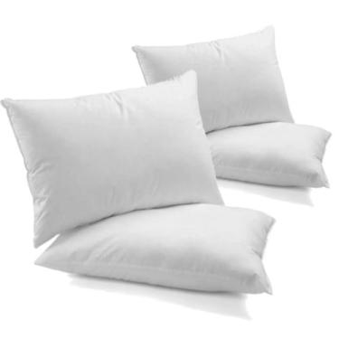 Imagem de Travesseiros Extremo Conforto Modelo Belíssimo 80% Algodão Branco 4und