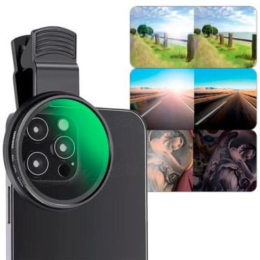 Imagem de Filtro Cpl Polarizador Para Celular Clipe Anti Reflexo 52mm - BBACOMER