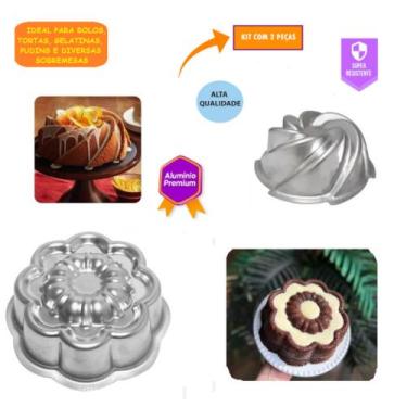 Imagem de Kit Forma Bolo De Novela Vulcão e Margarida Ballerine Bolo Decorado Ge