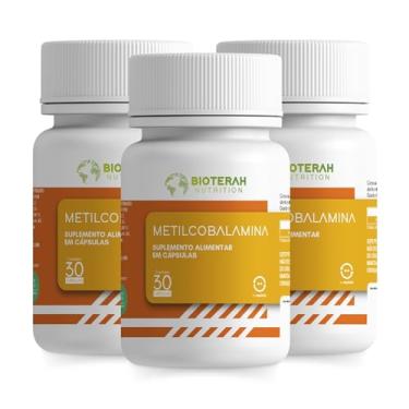 Imagem de Vitamina B12 Metilcobalamina 90CAPS BIOTERAH - Dissolução Rápida Suplemento Alimentar Natural