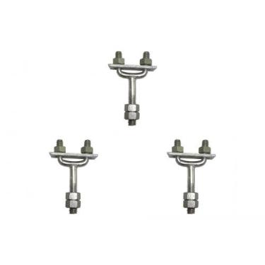 Imagem de Kit C/3 - Para-Raio Suporte Para Fita Aluminio Horizontal... - RAYCON