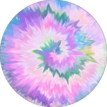 Imagem de Painel De Festa Redondo 1,50x1,50 - Tie Dye Lilás 005 - Via Cores