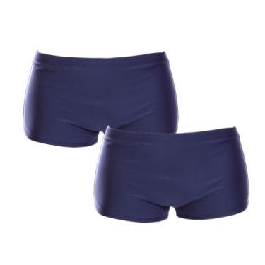 Imagem de Kit 2 Sungas Boxer Masculina Liso Moda Praia Verão - Areia Tropical, P