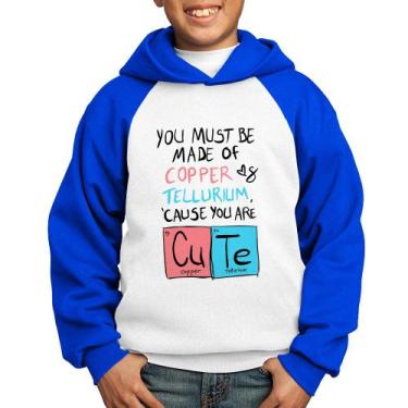 Imagem de Moletom Infantil Made of Cooper Cute - Foca na Moda, Branco, Azul, 2
