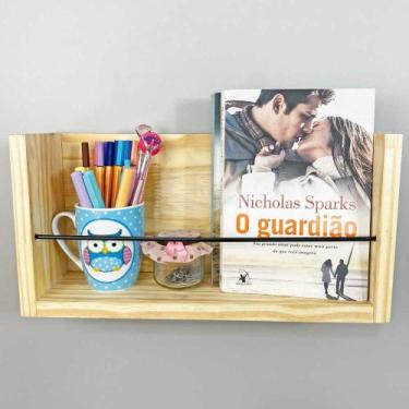 Imagem de Prateleira de Parede de Madeira Versatile Pequeno Natural - ArtFactory