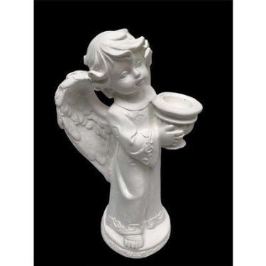 Imagem de Anjo - Castiçal De Vela De 19 Cm PARA ACABAR O ESTOQUE DE 13.99 POR 7.