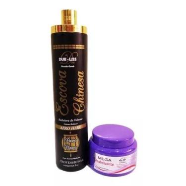 Imagem de Progressiva Escova Chinesa + Máscara Mega Anabolizante - Due Liss