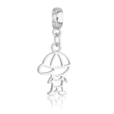 Imagem de Berloques Família Filhos Menina Menino Banhado a Prata 925 - WORK SEMI