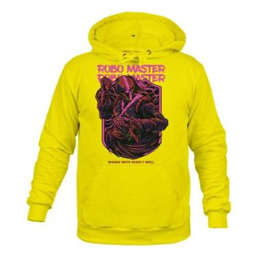 Imagem de Moletom 100% Algodão Flanelado Robo Master - Surprass, Amarelo, P