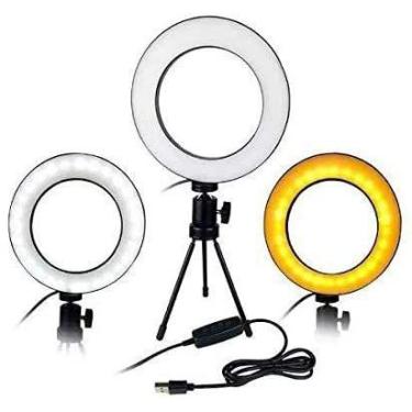 Imagem de Luminária LED Ring Light Tripe 6 POLEGADAS - BC BORA COLEGA SHOP