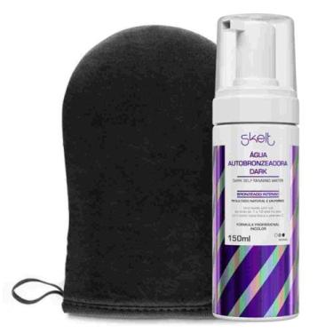 Imagem de Kit Skelt Agua Dark Autobronzeadora Corporal 150ml e Luva Aplicadora
