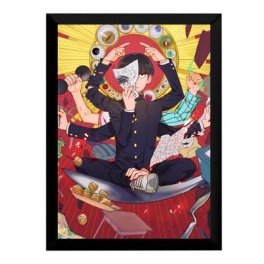 Imagem de Quadro Anime Mob Psycho 100 Arte Poster Moldurado - Fanarte