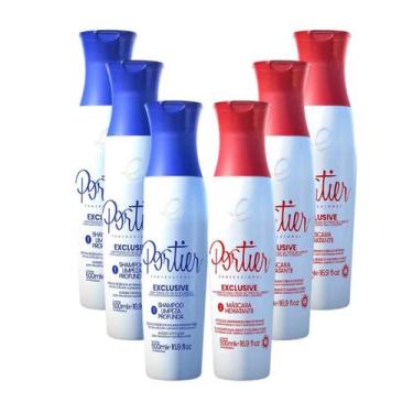 Imagem de Kit C/3 Progressivas Portier Exclusive Professional 500ml Original!