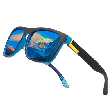 Imagem de Óculos De Sol Masculino Espelhado Azul Com Anti Reflexo e Proteção 400UV