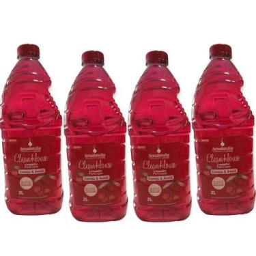 Imagem de 4 Limpador Multiuso Perfumado 2 Litros Aroma Senalândia Desinfetante C