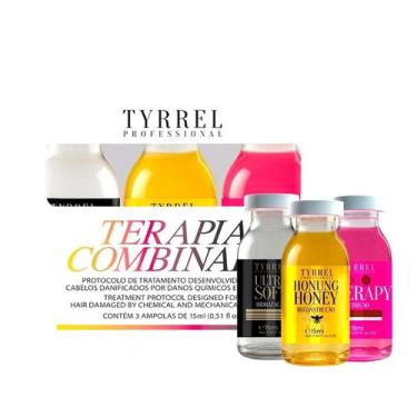 Imagem de Kit Cronograma Capilar Terapia Combinada Tyrrel 3x15ml
