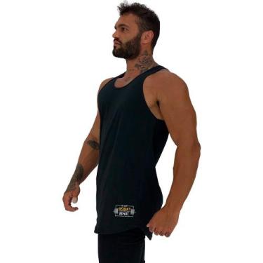 Imagem de Regata Longline Estampa Lateral Masculina MXD Conceito Squat Repeat, M