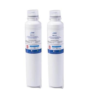 Imagem de Kit 2 Filtros para Geladeira e Refrigerador BBI FL-5 compatível com Ge