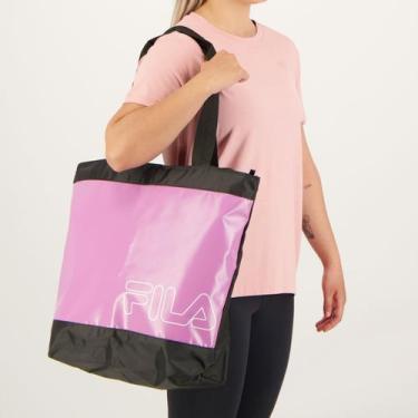Imagem de Bolsa Fila Tote Active Preta e Violeta, Único