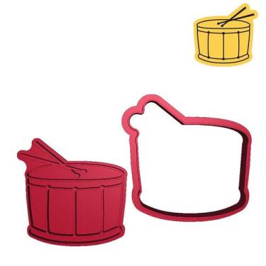 Imagem de Cortador Marcador Instrumento Surdo Tambom Bumbo Cute - DOCE IMPRESSO,