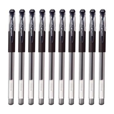 Imagem de Caneta esferográfica Mitsubishi Pencil Uni, Signo 0,02 polegadas (0,5 mm), preta [conjunto de 10] Item de recibo UM15105.24